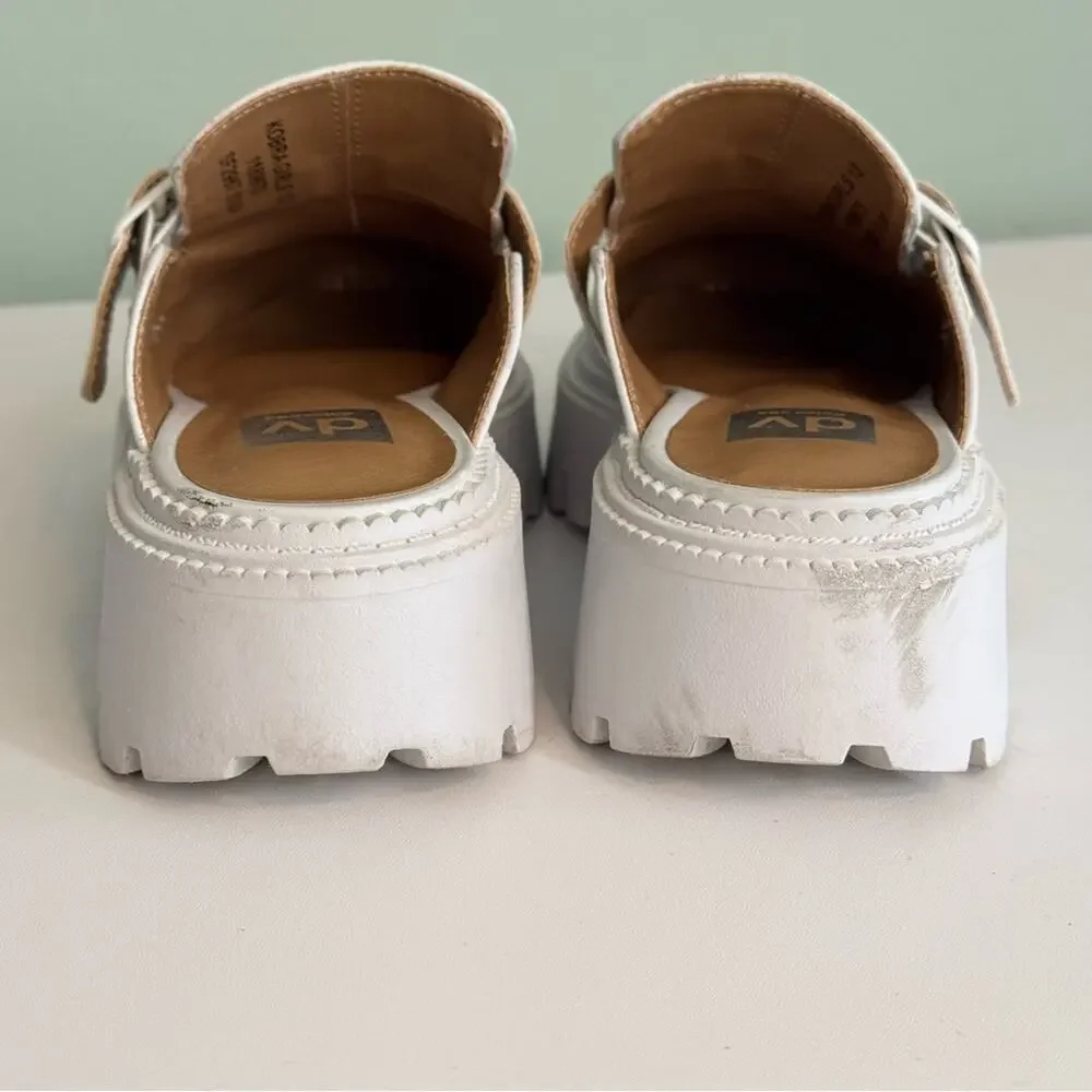 Dolce Vita DV By Kids Kobra‎ Size 13 Light Gray Chunky Lug Sole Mule Slip-On